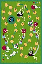 Овальный ковер детский FUNKY TOP MYK green