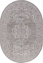 Овальный ковер бежевый NOVA-A 04089A CREAM HB / LIGHT GRI HB Овал