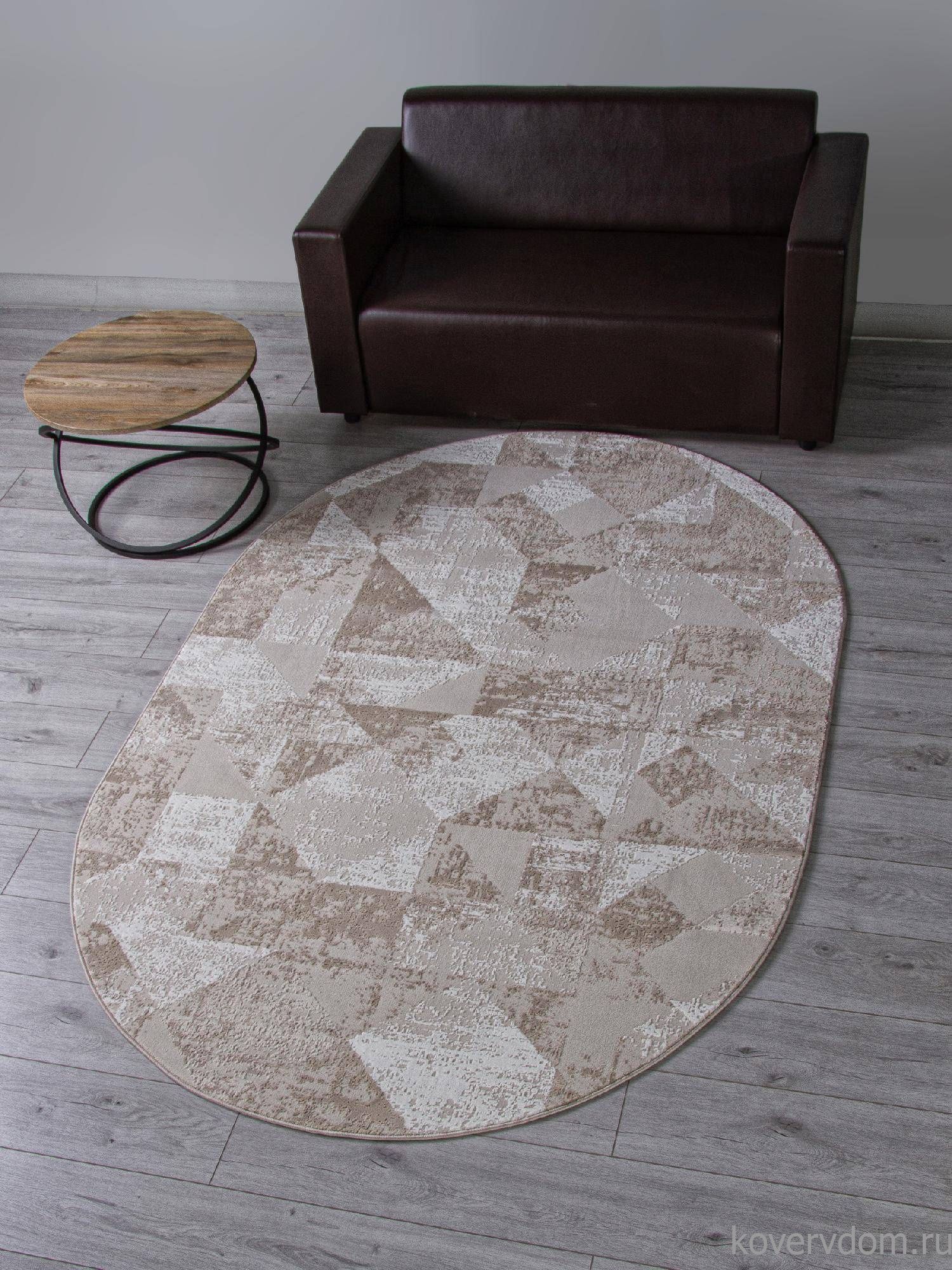 Ковер SIROCCO H921AC BEIGE / WHITE Овал