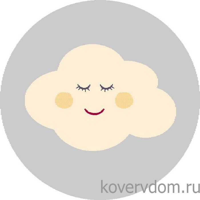 Ковер детский FUNKY TOP CLO grey КРУГ