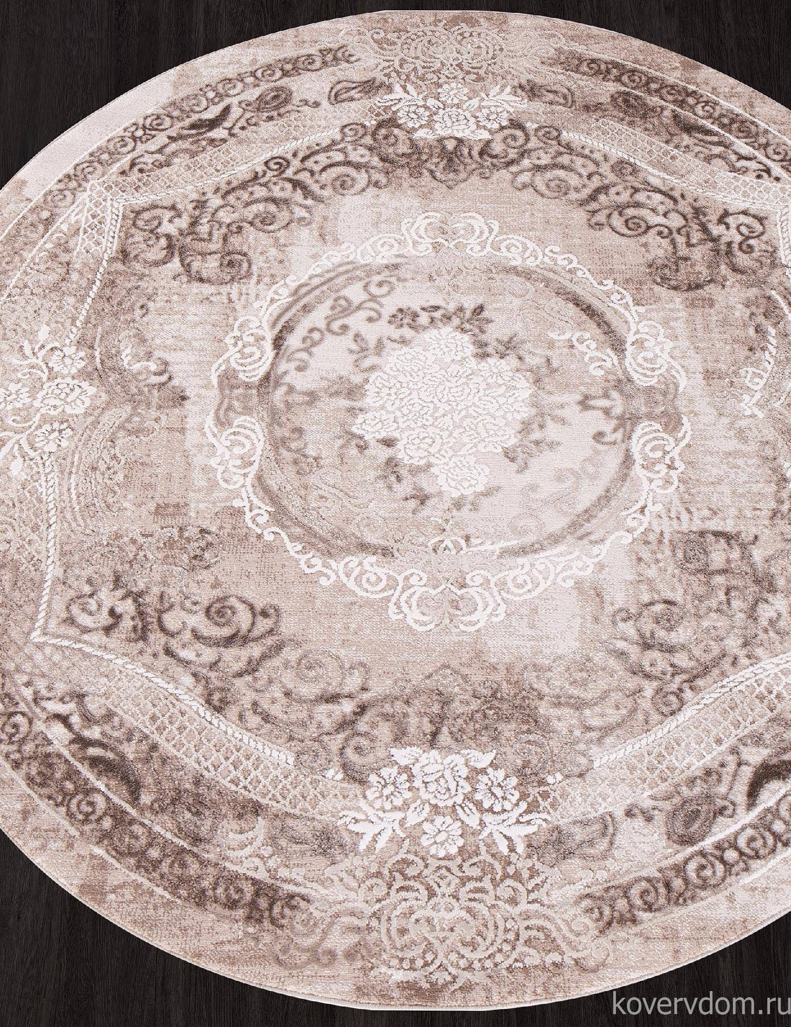 Ковер ARMINA 03707A BROWN / BROWN Круг Ковер ARMINA 03707A BROWN / BROWN Круг