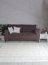 Ковер из Турции из полипропилена AMELI 9255A S.L.GREY / P.TURQUOISE