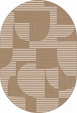 Овальный ковер в гостиную DIOS F440 LIGHT BEIGE Овал