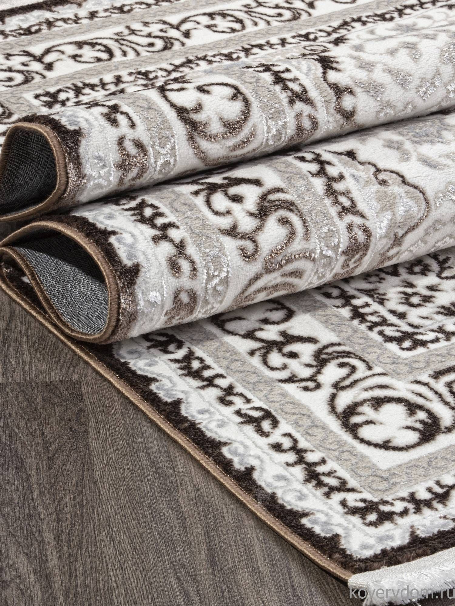 Ковер ALFANI Q011A BROWN FDY/CREAM SHRINK