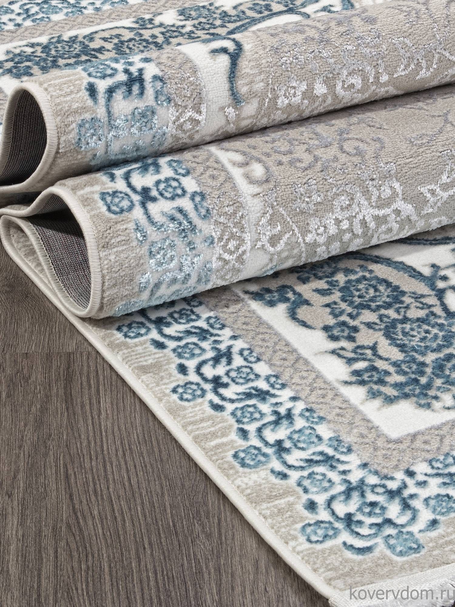 Ковер ALFANI Q010A BLUE FDY / CREAM SHRINK