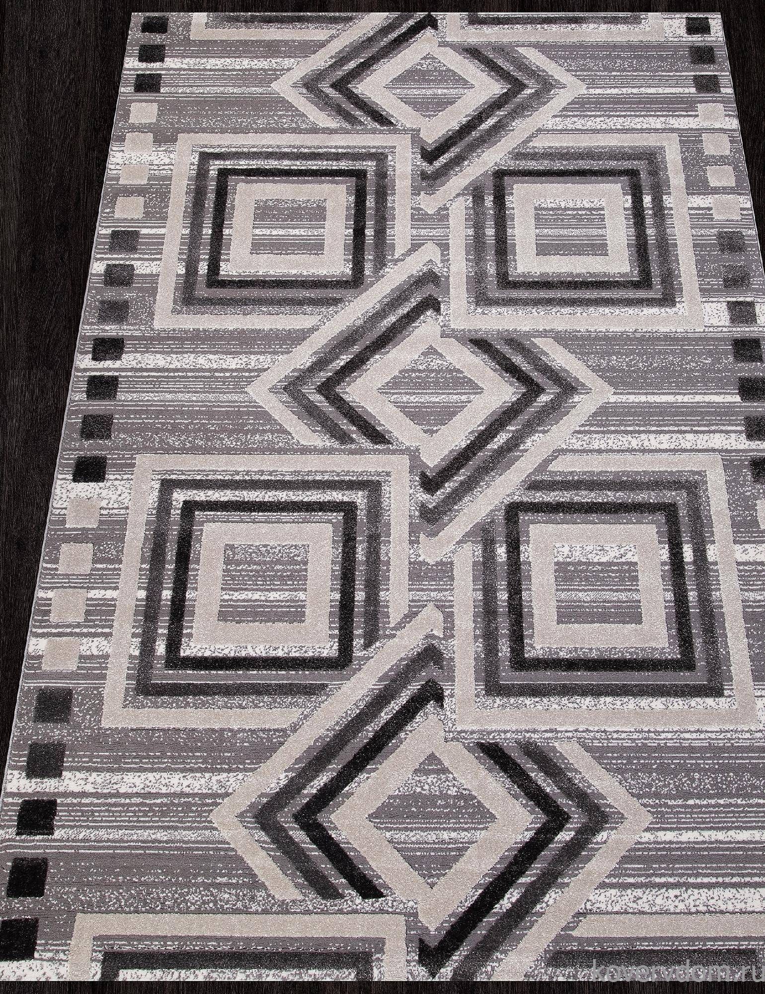 Ковер ECLIPSE QP015 WHITE / D.GRAY Ковер ECLIPSE QP015 WHITE / D.GRAY