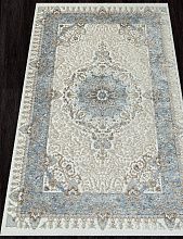 Круглый ковер SAHARA 06066A L.BLUE FDY / CREAM HB