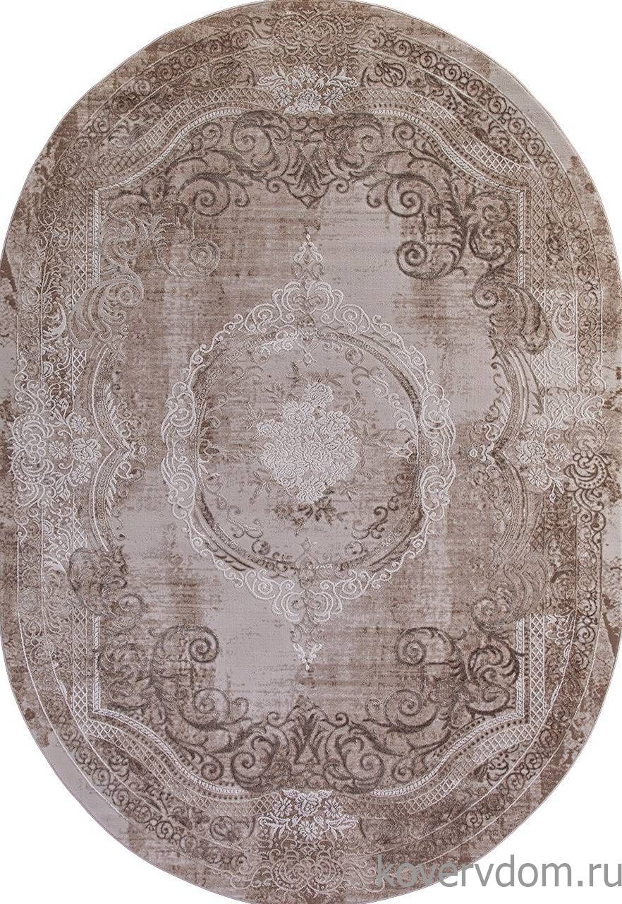 Ковер ARMINA 03707A BROWN / BROWN Овал