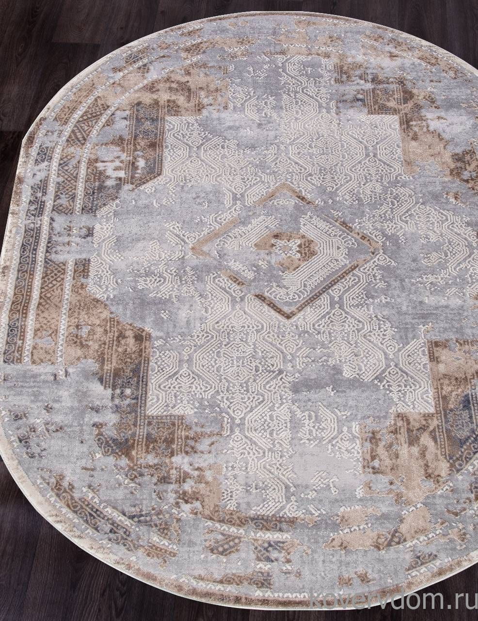 Ковер TOKIO 17495A GREY / BEIGE Овал