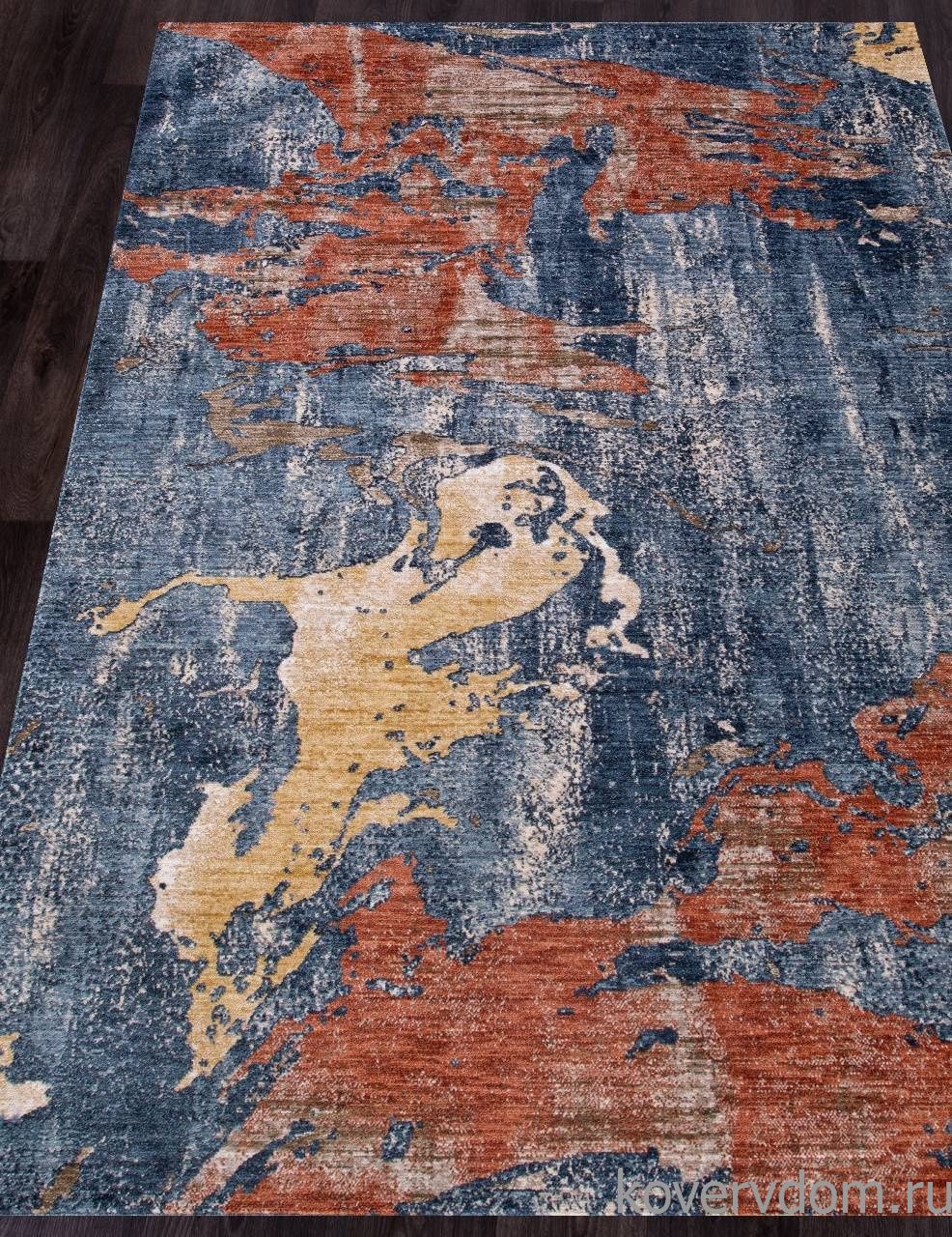 Ковер ZEUS B3518A BLUE / D.BLUE Ковер ZEUS B3518A BLUE / D.BLUE