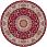 Ковер SHAHREZA D206 RED Круг Ковер SHAHREZA D206 RED Круг