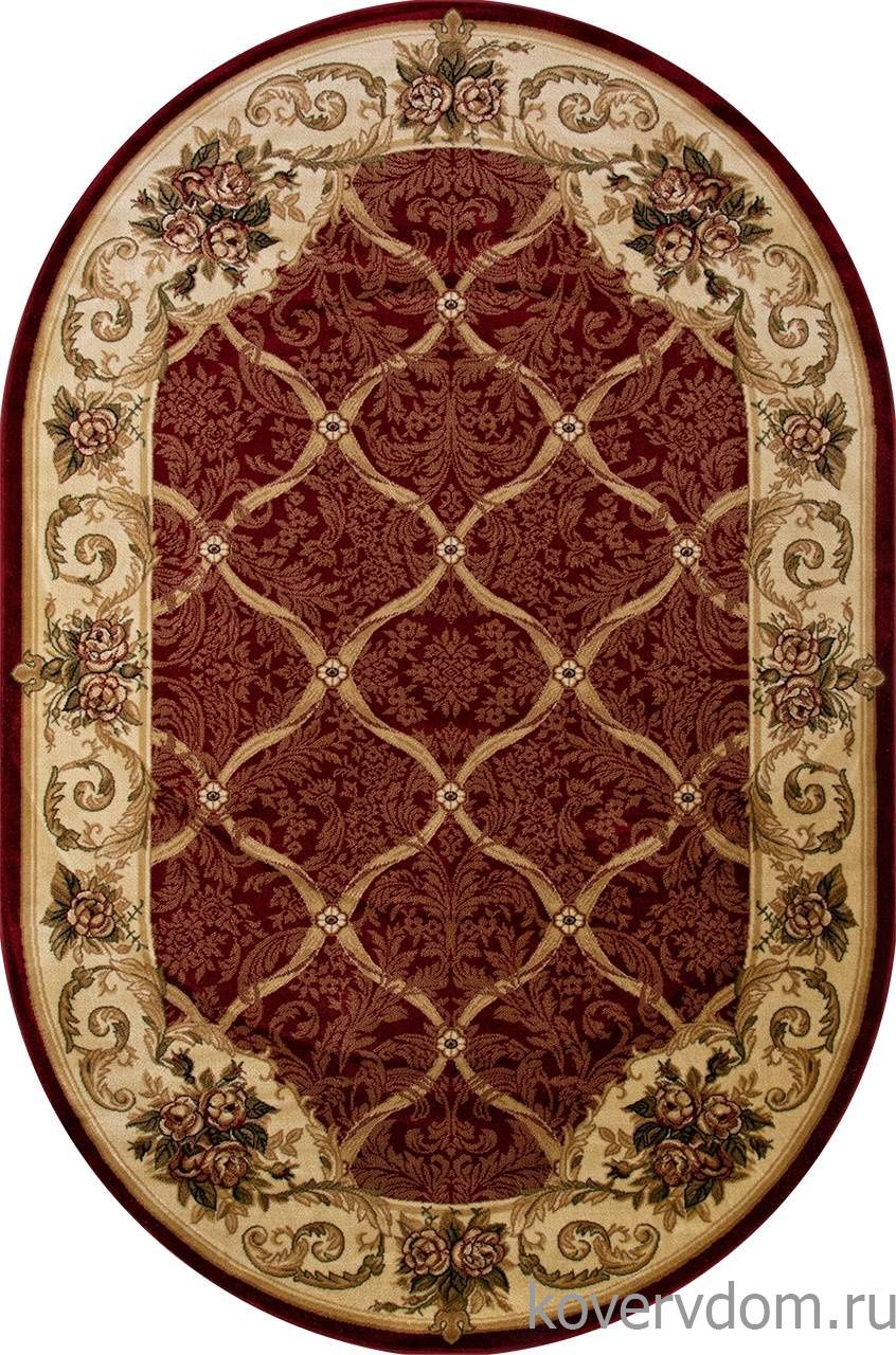 Ковер OLYMPOS D468 RED Овал